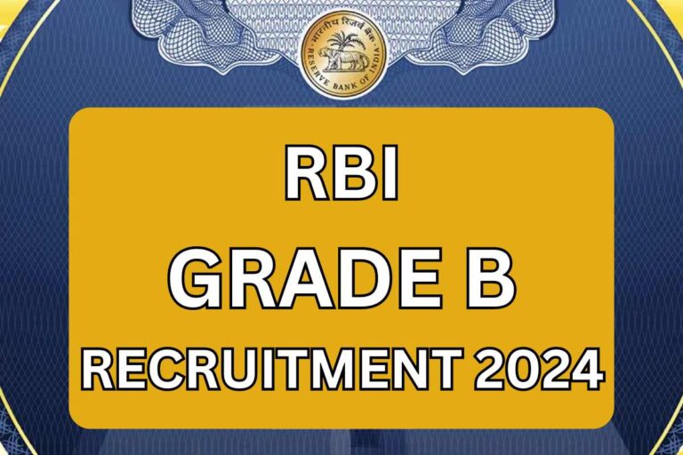 RBI Grade B Recruitment 2024 - Notification Pdf, Apply Online @ Rbi.org.in