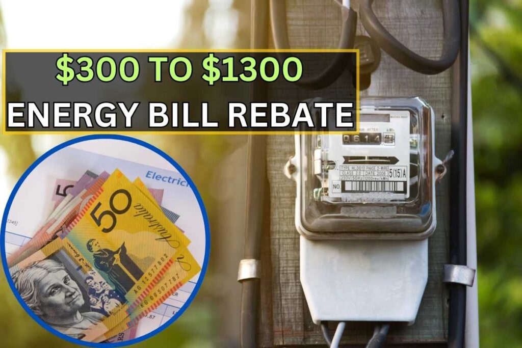 $300 To $1300 Energy Bill Rebate 2024